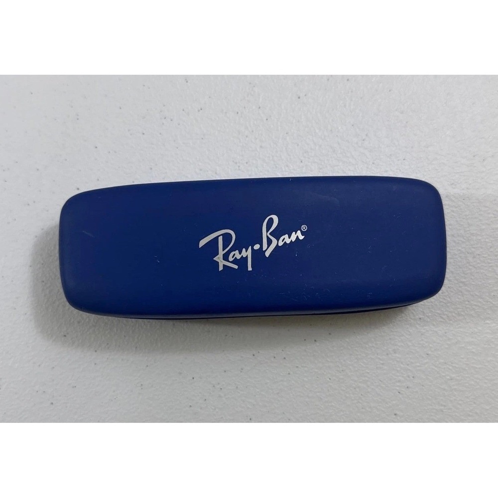 RAY-BAN JUNIOR AUTHENTIC CLAMSHELL EYEGLASSES SUNGLASSES CASE - BLUE OLDSTOCK